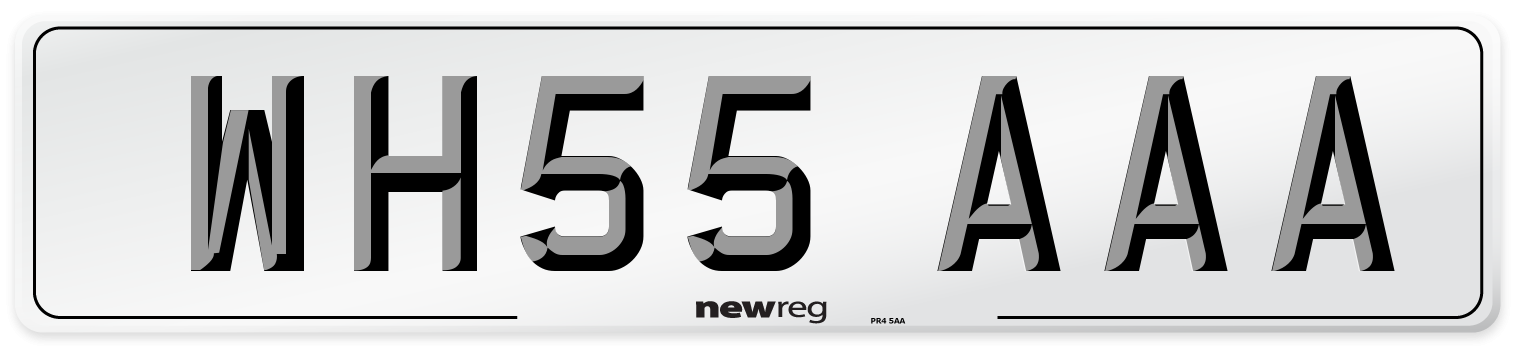 WH55 AAA Number Plate from New Reg